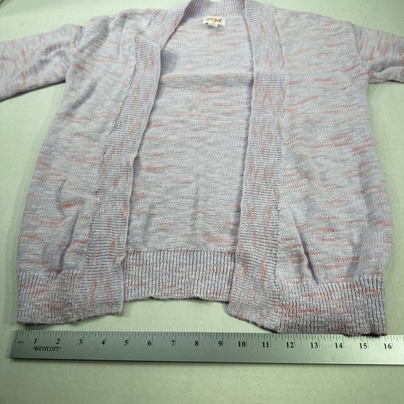 Cat And Jack Girl's Size Large 10-12 Sweater Open Front Cardigan Purple New - Picture 9 of 12